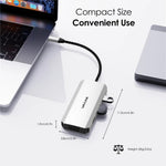 WAVLINK UMD304 Convertitore USB-C a Dual HD 4K 60Hz HUB Docking station per laptop 7 in 1, UMD304