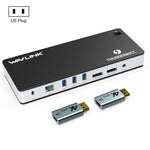 WAVLINK UTD21H Convertitore hub 4K Dual DisplayPort 11 in 1 Docking station Thunderbolt 3, US Plug, UK Plug, EU Plug, AU Plug