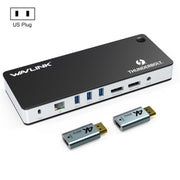 WAVLINK UTD21H Convertitore hub 4K Dual DisplayPort 11 in 1 Docking station Thunderbolt 3, US Plug, UK Plug, EU Plug, AU Plug