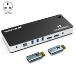 WAVLINK UTD21H Convertitore hub 4K Dual DisplayPort 11 in 1 Docking station Thunderbolt 3, US Plug, UK Plug, EU Plug, AU Plug
