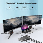 WAVLINK UTD21H Convertitore hub 4K Dual DisplayPort 11 in 1 Docking station Thunderbolt 3, US Plug, UK Plug, EU Plug, AU Plug
