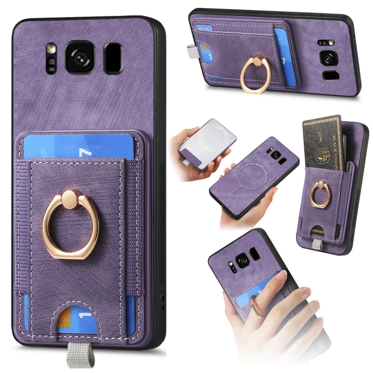 Custodia per telefono in pelle con borsa magnetica retrò divisibile, For Samsung Galaxy A51, For Samsung Galaxy Note9, For Samsung Galaxy S8, For Samsung Galaxy A23