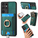 Custodia per telefono in pelle con borsa magnetica retrò divisibile, For Samsung Galaxy S22 Ultra 5G, For Samsung Galaxy S22+ 5G, For Samsung Galaxy S22 5G, For Samsung Galaxy M32 4G
