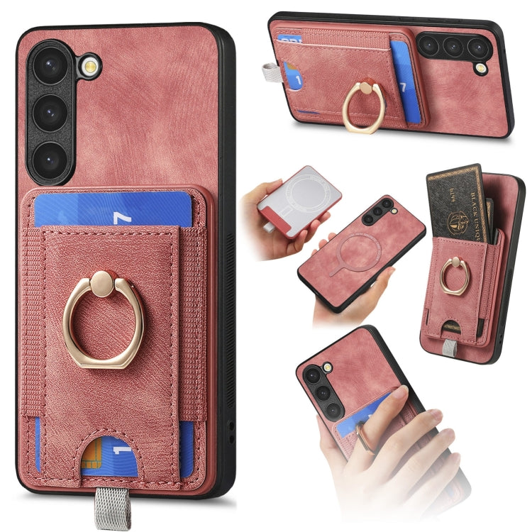 Custodia per telefono in pelle con borsa magnetica retrò divisibile, For Samsung Galaxy S24 Ultra 5G, For Samsung Galaxy S24+ 5G, For Samsung Galaxy S24 5G, For Samsung Galaxy A05