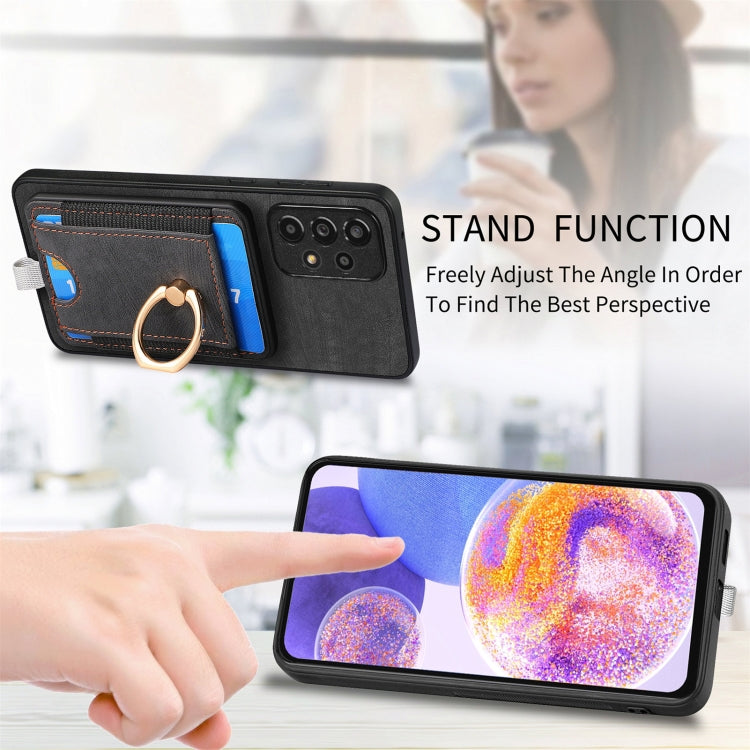 Custodia per telefono in pelle con borsa magnetica retrò divisibile, For Samsung Galaxy A05s, For Samsung Galaxy S23 FE 5G, For Samsung Galaxy M14, For Samsung Galaxy A24