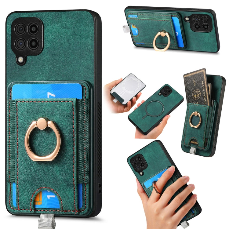 Custodia per telefono in pelle con borsa magnetica retrò divisibile, For Samsung Galaxy A22 4G, For Samsung Galaxy A22 5G, For Samsung Galaxy S21 FE 5G, For Samsung Galaxy A32 4G