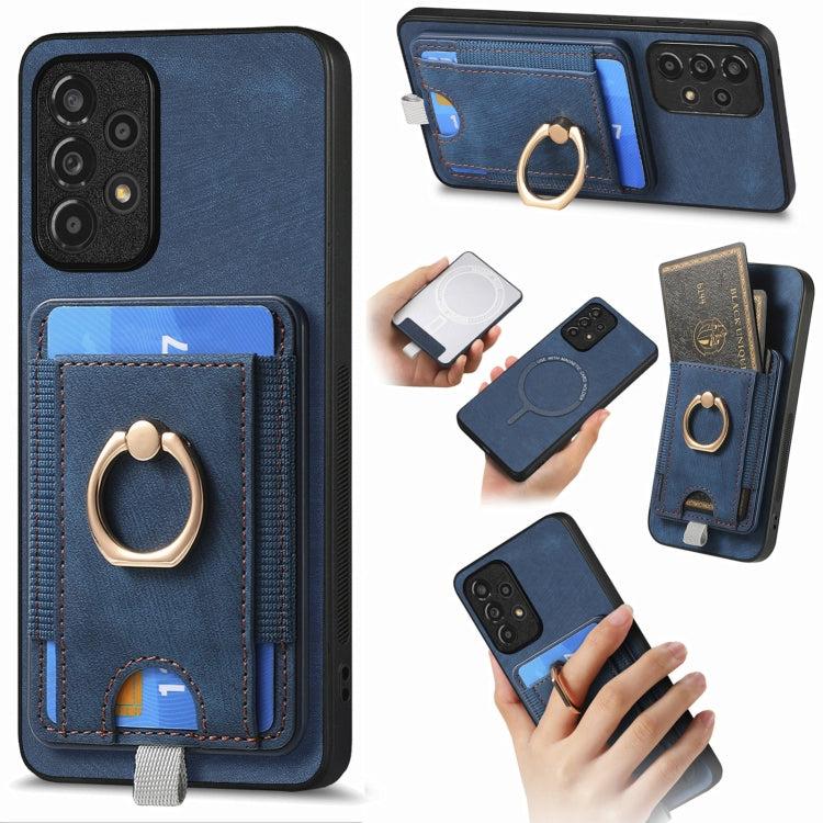 Custodia per telefono in pelle con borsa magnetica retrò divisibile, For Samsung Galaxy A22 4G, For Samsung Galaxy A22 5G, For Samsung Galaxy S21 FE 5G, For Samsung Galaxy A32 4G