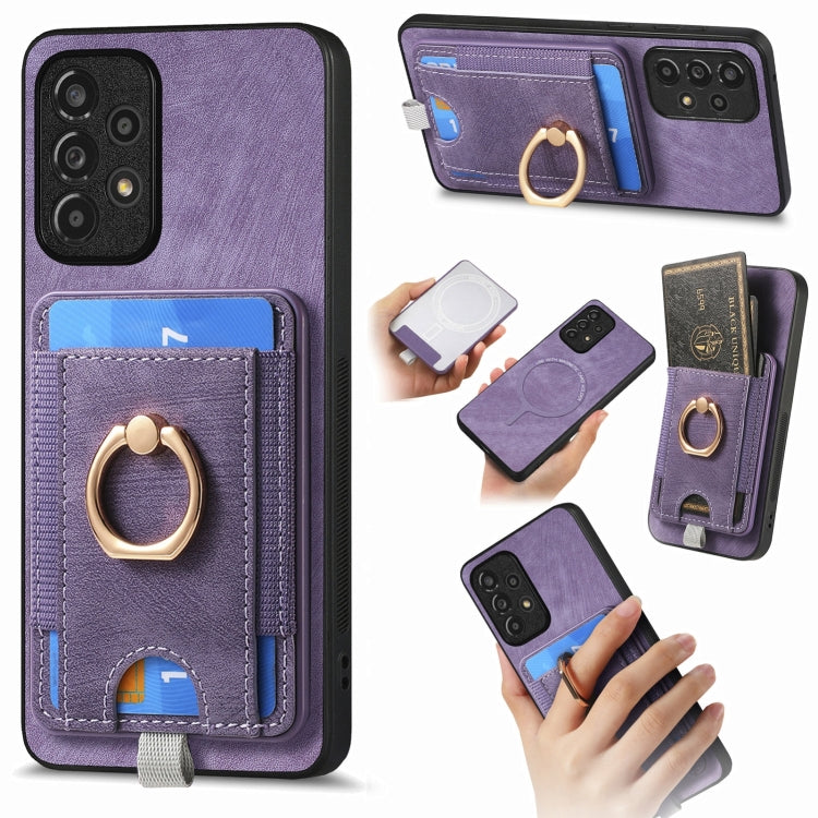 Custodia per telefono in pelle con borsa magnetica retrò divisibile, For Samsung Galaxy A22 4G, For Samsung Galaxy A22 5G, For Samsung Galaxy S21 FE 5G, For Samsung Galaxy A32 4G