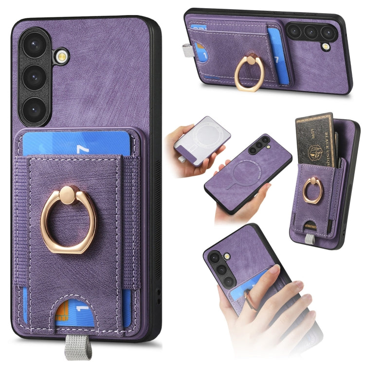 Custodia per telefono in pelle con borsa magnetica retrò divisibile, For Samsung Galaxy A14 4G/5G, For Samsung Galaxy A12 5G, For Samsung Galaxy A13 5G / A04s, For Samsung Galaxy S20 FE
