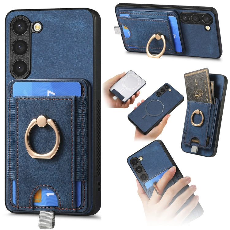 Custodia per telefono in pelle con borsa magnetica retrò divisibile, For Samsung Galaxy A14 4G/5G, For Samsung Galaxy A12 5G, For Samsung Galaxy A13 5G / A04s, For Samsung Galaxy S20 FE