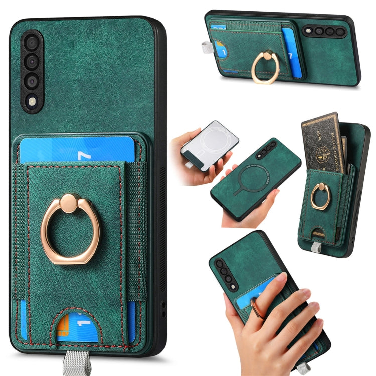 Custodia per telefono in pelle con borsa magnetica retrò divisibile, For Samsung Galaxy A70 / A70s, For Samsung Galaxy A30 / A20/ M10s, For Samsung Galaxy A50 / A50s/ A30s, For Samsung Galaxy Note10