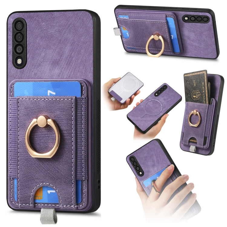 Custodia per telefono in pelle con borsa magnetica retrò divisibile, For Samsung Galaxy A70 / A70s, For Samsung Galaxy A30 / A20/ M10s, For Samsung Galaxy A50 / A50s/ A30s, For Samsung Galaxy Note10