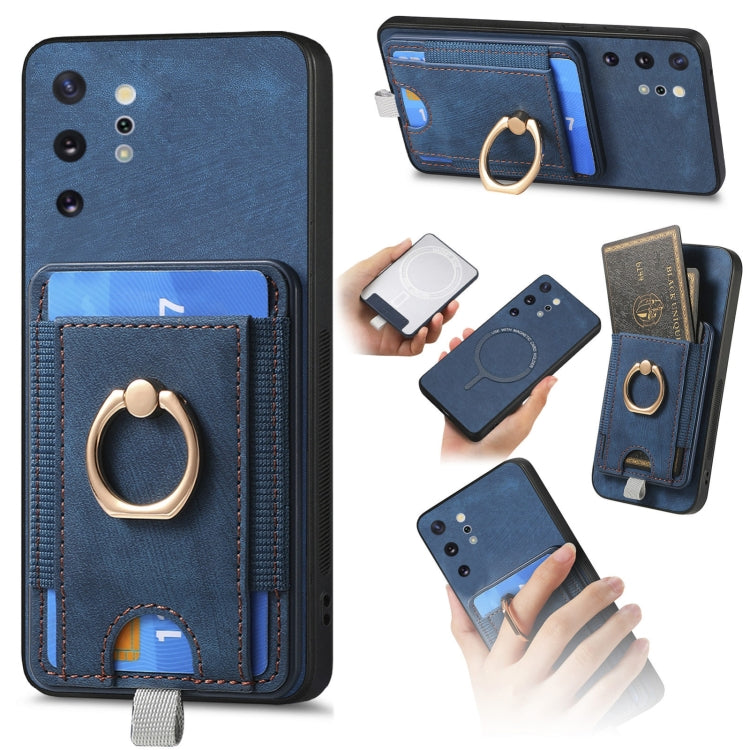Custodia per telefono in pelle con borsa magnetica retrò divisibile, For Samsung Galaxy Note10+, For Samsung Galaxy S8+
