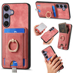 Custodia per telefono in pelle con borsa magnetica retrò divisibile, For Samsung Galaxy A36, For Samsung Galaxy S25 5G, For Samsung Galaxy S25+ 5G, For Samsung Galaxy S25 Ultra 5G