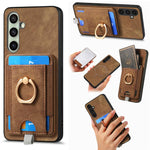 Custodia per telefono in pelle con borsa magnetica retrò divisibile, For Samsung Galaxy A57 5G, For Samsung Galaxy A37 5G, For Samsung Galaxy S25 Edge 5G, For Samsung Galaxy A56 5G