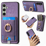 Custodia per telefono in pelle con borsa magnetica retrò divisibile, For Samsung Galaxy A57 5G, For Samsung Galaxy A37 5G, For Samsung Galaxy S25 Edge 5G, For Samsung Galaxy A56 5G