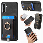 Custodia per telefono in pelle con borsa magnetica retrò divisibile, For Samsung Galaxy A36, For Samsung Galaxy S25 5G, For Samsung Galaxy S25+ 5G, For Samsung Galaxy S25 Ultra 5G