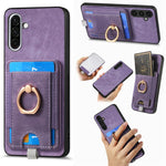 Custodia per telefono in pelle con borsa magnetica retrò divisibile, For Samsung Galaxy A36, For Samsung Galaxy S25 5G, For Samsung Galaxy S25+ 5G, For Samsung Galaxy S25 Ultra 5G
