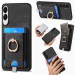 Custodia per telefono in pelle con borsa magnetica retrò divisibile, For Samsung Galaxy A57 5G, For Samsung Galaxy A37 5G, For Samsung Galaxy S25 Edge 5G, For Samsung Galaxy A56 5G