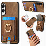 Custodia per telefono in pelle con borsa magnetica retrò divisibile, For Samsung Galaxy A57 5G, For Samsung Galaxy A37 5G, For Samsung Galaxy S25 Edge 5G, For Samsung Galaxy A56 5G