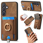 Custodia per telefono in pelle con borsa magnetica retrò divisibile, For Samsung Galaxy A57 5G, For Samsung Galaxy A37 5G, For Samsung Galaxy S25 Edge 5G, For Samsung Galaxy A56 5G