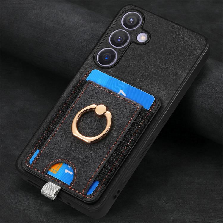 Custodia per telefono in pelle con borsa magnetica retrò divisibile, For Samsung Galaxy A57 5G, For Samsung Galaxy A37 5G, For Samsung Galaxy S25 Edge 5G, For Samsung Galaxy A56 5G