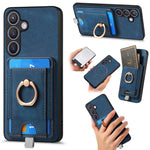 Custodia per telefono in pelle con borsa magnetica retrò divisibile, For Samsung Galaxy A57 5G, For Samsung Galaxy A37 5G, For Samsung Galaxy S25 Edge 5G, For Samsung Galaxy A56 5G