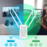 WAVLINK WN579A3 Estensore WiFi domestico Router wireless AP dual band da 1200Mbps 2,4GHz/5GHz, US Plug, UK Plug, EU Plug, AU Plug