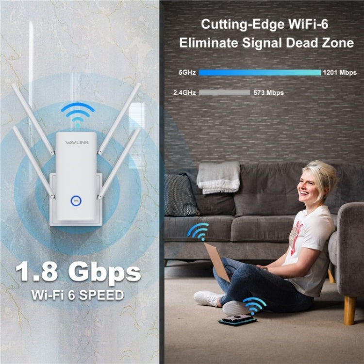 WAVLINK WN583AX1 Porta Ethernet AX1800 WiFi6 Router wireless WiFi dual band da 1,8 Gbps, US Plug, UK Plug, EU Plug, AU Plug