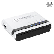 WAVLINK NU516U1 Server stampante wireless USB 2.0 con LAN 10/100Mbps/Ponte WiFi, US Plug, UK Plug, EU Plug, AU Plug
