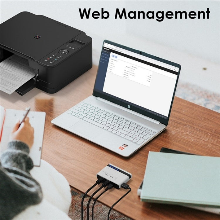 Wavlink NU516U1 Server stampante wireless USB 2.0 con LAN