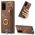 Custodia per telefono con borsa per carte ad anello in stile retrò con anello per appendere, For Samsung Galaxy S20 FE, For Samsung Galaxy A53 5G, For Samsung Galaxy A72 5G, For Samsung Galaxy A52