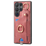 Custodia per telefono con borsa per carte ad anello in stile retrò con anello per appendere, For Samsung Galaxy A13 4G, For Samsung Galaxy S22 Ultra 5G, For Samsung Galaxy S22+ 5G, For Samsung Galaxy M32 4G