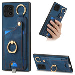 Custodia per telefono con borsa per carte ad anello in stile retrò con anello per appendere, For Samsung Galaxy A22 4G, For Samsung Galaxy A22 5G, For Samsung Galaxy S21 FE 5G, For Samsung Galaxy A32 4G