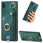 Custodia per telefono con borsa per carte ad anello in stile retrò con anello per appendere, For Samsung Galaxy Note20 Ultra, For Samsung Galaxy Note20, For Samsung Galaxy A70/A70s, For Samsung Galaxy A30/A20/M10s