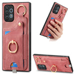 Custodia per telefono con borsa per carte ad anello in stile retrò con anello per appendere, For Samsung Galaxy A22 4G, For Samsung Galaxy A22 5G, For Samsung Galaxy S21 FE 5G, For Samsung Galaxy A32 4G