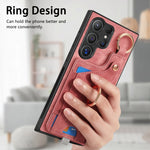 Custodia per telefono con borsa per carte ad anello in stile retrò con anello per appendere, For Samsung Galaxy A32 5G, For Samsung Galaxy S21 5G, For Samsung Galaxy S21+ 5G, For Samsung Galaxy S21 Ultra 5G