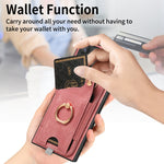 Custodia per telefono con borsa per carte ad anello in stile retrò con anello per appendere, For Samsung Galaxy A32 5G, For Samsung Galaxy S21 5G, For Samsung Galaxy S21+ 5G, For Samsung Galaxy S21 Ultra 5G