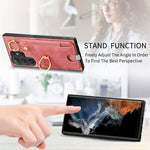 Custodia per telefono con borsa per carte ad anello in stile retrò con anello per appendere, For Samsung Galaxy A32 5G, For Samsung Galaxy S21 5G, For Samsung Galaxy S21+ 5G, For Samsung Galaxy S21 Ultra 5G