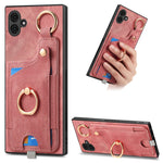 Custodia per telefono con borsa per carte ad anello in stile retrò con anello per appendere, For Samsung Galaxy A04e, For Samsung Galaxy S23 Ultra 5G, For Samsung Galaxy S23+ 5G, For Samsung Galaxy A04 4G