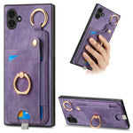 Custodia per telefono con borsa per carte ad anello in stile retrò con anello per appendere, For Samsung Galaxy A05, For Samsung Galaxy A05s, For Samsung Galaxy A25, For Samsung Galaxy S23 FE 5G