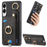 Custodia per telefono con borsa per carte ad anello in stile retrò con anello per appendere, For Samsung Galaxy A57 5G, For Samsung Galaxy A37 5G, For Samsung Galaxy S25 Edge 5G, For Samsung Galaxy A56 5G