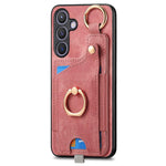 Custodia per telefono con borsa per carte ad anello in stile retrò con anello per appendere, For Samsung Galaxy A57 5G, For Samsung Galaxy A37 5G, For Samsung Galaxy S25 Edge 5G, For Samsung Galaxy A56 5G