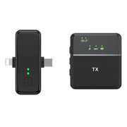 Microfono wireless con riduzione rumore e clip per collare