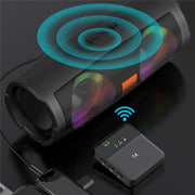Microfono wireless con riduzione rumore e clip per collare