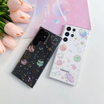 Custodia per telefono in TPU epossidico con glitter Cosmic Star, For Samsung Galaxy S25 Ultra 5G, For Samsung Galaxy A16 5G, For Samsung Galaxy S24 FE 5G, For Samsung Galaxy A15, For Samsung Galaxy A55, For Samsung Galaxy A35                           ...