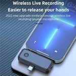 Microfono wireless lavalier 2.4G con doppio trasmettitore