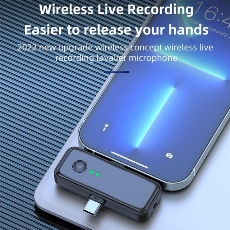Microfono wireless lavalier 2.4G con doppio trasmettitore
