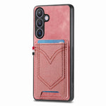 Custodia per cellulare in pelle con texture denim con slot per schede, For Samsung Galaxy A36 5G, For Samsung Galaxy S25 5G, For Samsung Galaxy S25+ 5G, For Samsung Galaxy S25 Ultra 5G