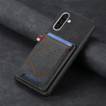 Custodia per cellulare in pelle con texture denim con slot per schede, For Samsung Galaxy A36 5G, For Samsung Galaxy S25 5G, For Samsung Galaxy S25+ 5G, For Samsung Galaxy S25 Ultra 5G